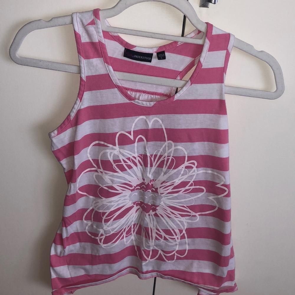 Pink Stripe Floral Top
